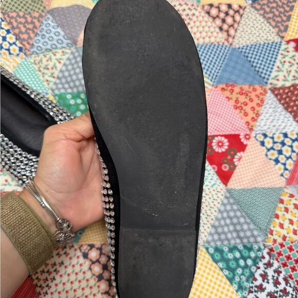 Studded Black Flats Tony Bianca size 9 1/2 women us - Picture 3 of 4